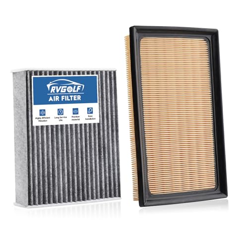 RVgolf Engine+Cabin Air Filters Set Fit for 2019-2025 RAV4 Hybrid, 2018-2025 2026 Camry Hybird, 2020-2025 Highlander Hybrid Engine Air Filter Automotive Accessories CF12157 CA12289