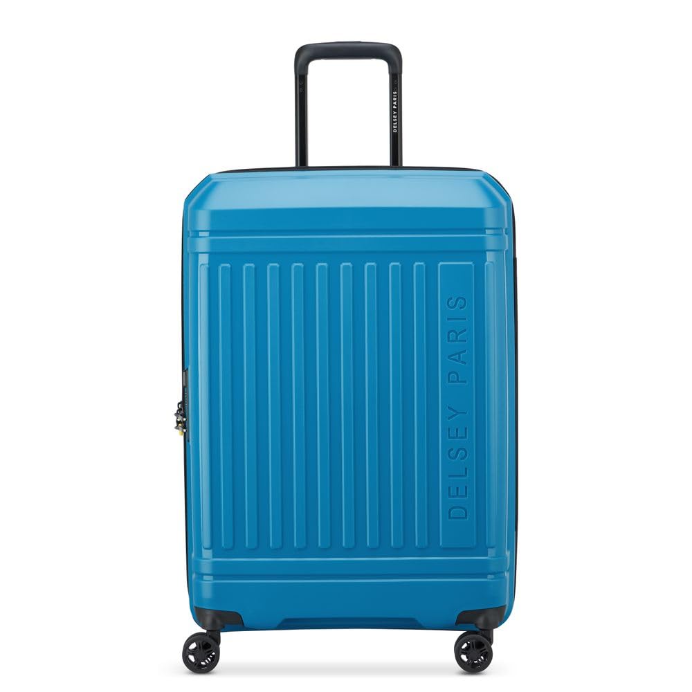 DELSEY Paris - LUTECE SE - Valise soute Rigide Extensible - 68cm x 45cm x 29cm - L - Bleu