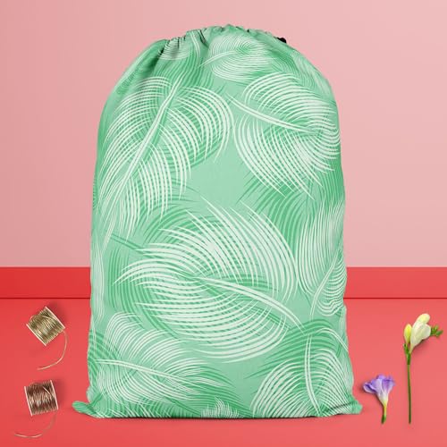 Image of ArtzFolio Spring Leaves D1 | Reusable Sack Bag | Bag for Gym, Storage, Vegetable & Travel