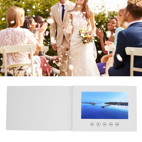 Brochure vidéo de 10 pouces au format 210x150x10 mm avec écran haute définition pour média