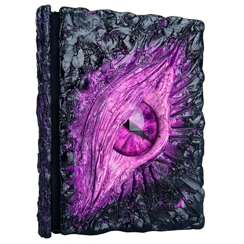 Handmade Big Eye Monster Embossed Journal,Resin Engraving Notebook,Blank Paper,Hardcover Travel...