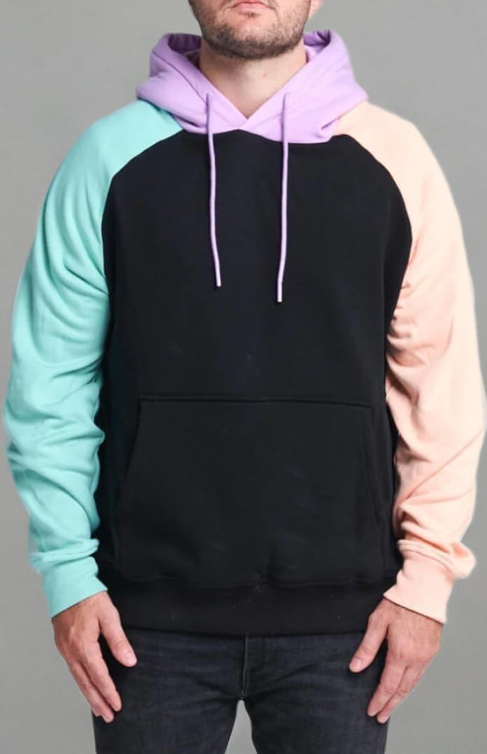 Spark Paws Human Hoodie - Premium Quality, Buttery Soft, Superior Comfort and Fit, Calming Fleece Interior, Suitable for All Styles – Cyber Color Block - L