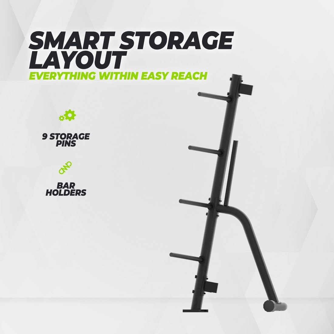 VirtuFit Bodypump - Estante de almacenamiento para bombas (capacidad para 10 juegos)