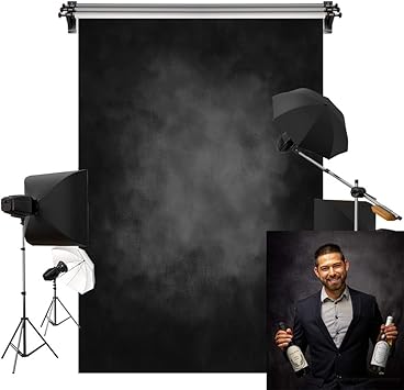 Amazon Kate 1 5x2 2m レトロ ライトブラック 背景布 無地 ライトブラック背景布 写真撮影用 背景 ポートレート 撮影 スタジオ 撮影用 背景布 布 綿 装飾用 カスタマイズ可能な背景 Kate 家電 カメラ