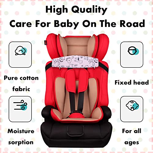 3 Pack Baby Carseat Head Support,Steve Yiwu Head Support Band For Car Seat Naps Stroller Seat Sleeping Headrest Adjustable Car Seat Head Band Suitable For All-Aged Kids (Pink) #TOP3