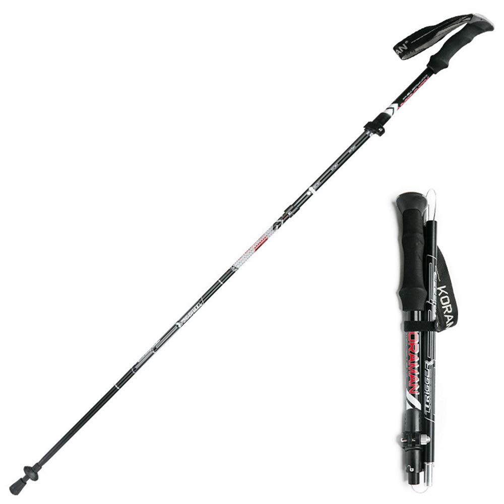 Kijki trekkingowe/kijki trekkingowe 7075 aluminium - składany, regulowany, ultralekki do chodzenia, trekkingu, wędrówek, wspinaczki z uchwytem EVA dla mężczyzn i kobiet