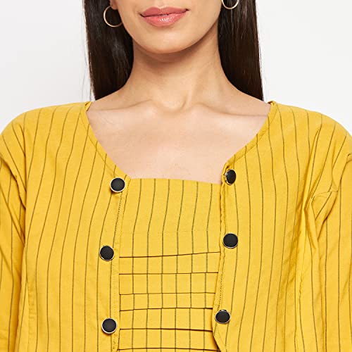 Image of CAMEY Women Striped Cotton Dress