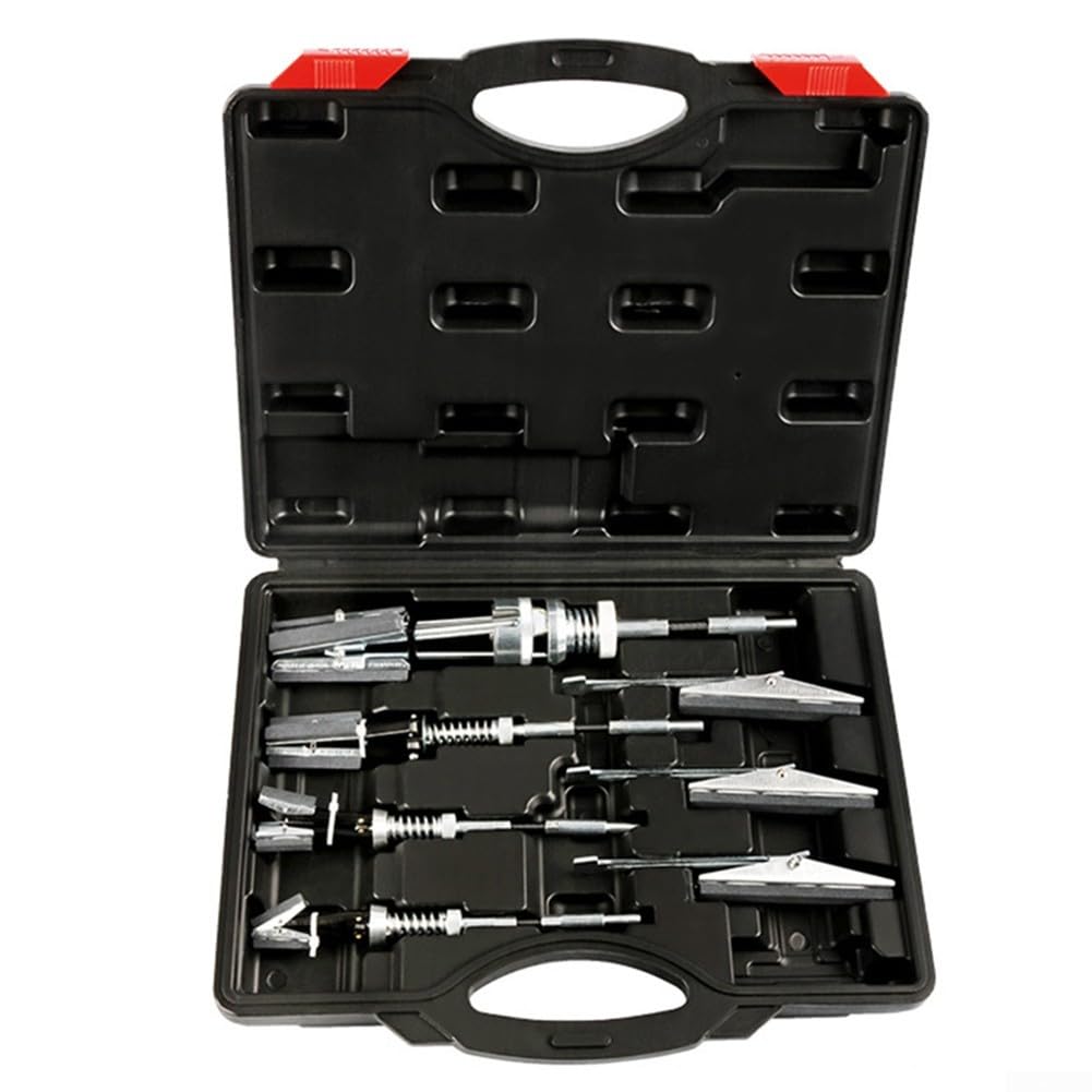 Set completo di 7 pezzi di manutenzione per cilindri del motore, 4 Honers 3 pietre di ricambio con scatola portaoggetti, riparazione motore auto moto