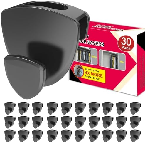 Latoxcaa Space Saving Hanger Hooks 30Pcs, Upgrade Heavy Duty Spac...