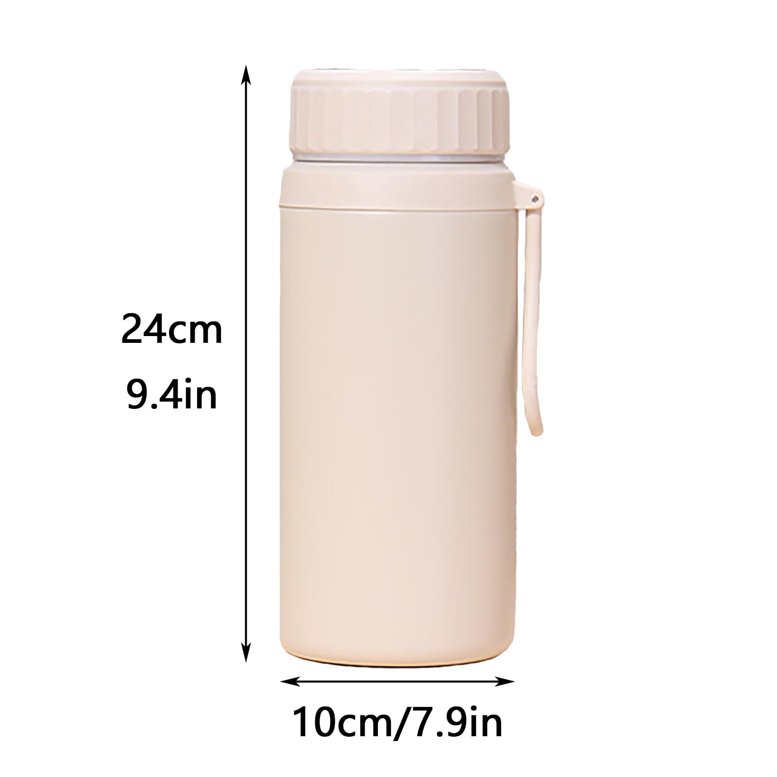 1200ml / 40.5oz, Vaso Termo, Taza Termica, Gran Capacidad, Mantiene El Calor y El Frío, Ideal para Viajes, Senderismo y Acampada(White)