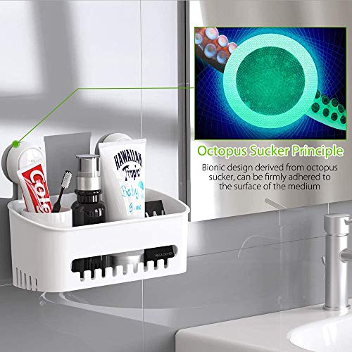 Ulinek-Shower-Caddy-Suction-Cup-Shower-Basket-Rack-Powerful-Vacuum-Bathroom-Hanging-Shelf-Organiser-Box-for-Shampoo-Conditioner-Soap-Razor-Accessories-Kitchen-Home-Storage-Container