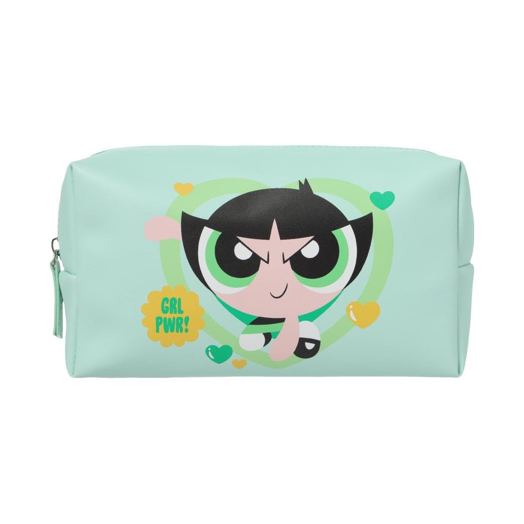 Buttercup Temalı Lisanslı Kare Kozmetik Çantası - Powerpuff Girls