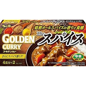 エスビー食品 ゴールデンカレーザ・スパイス 中辛 160g" 