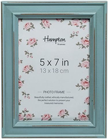 Hampton Frames PALOMA 5x7 (13x18cm) Light Blue Picture Photo Frame Glass PAL301957B