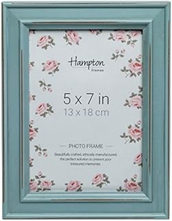 Hampton Frames PALOMA 5x7 (13x18cm) Light Blue Picture Photo Frame Glass PAL301957B