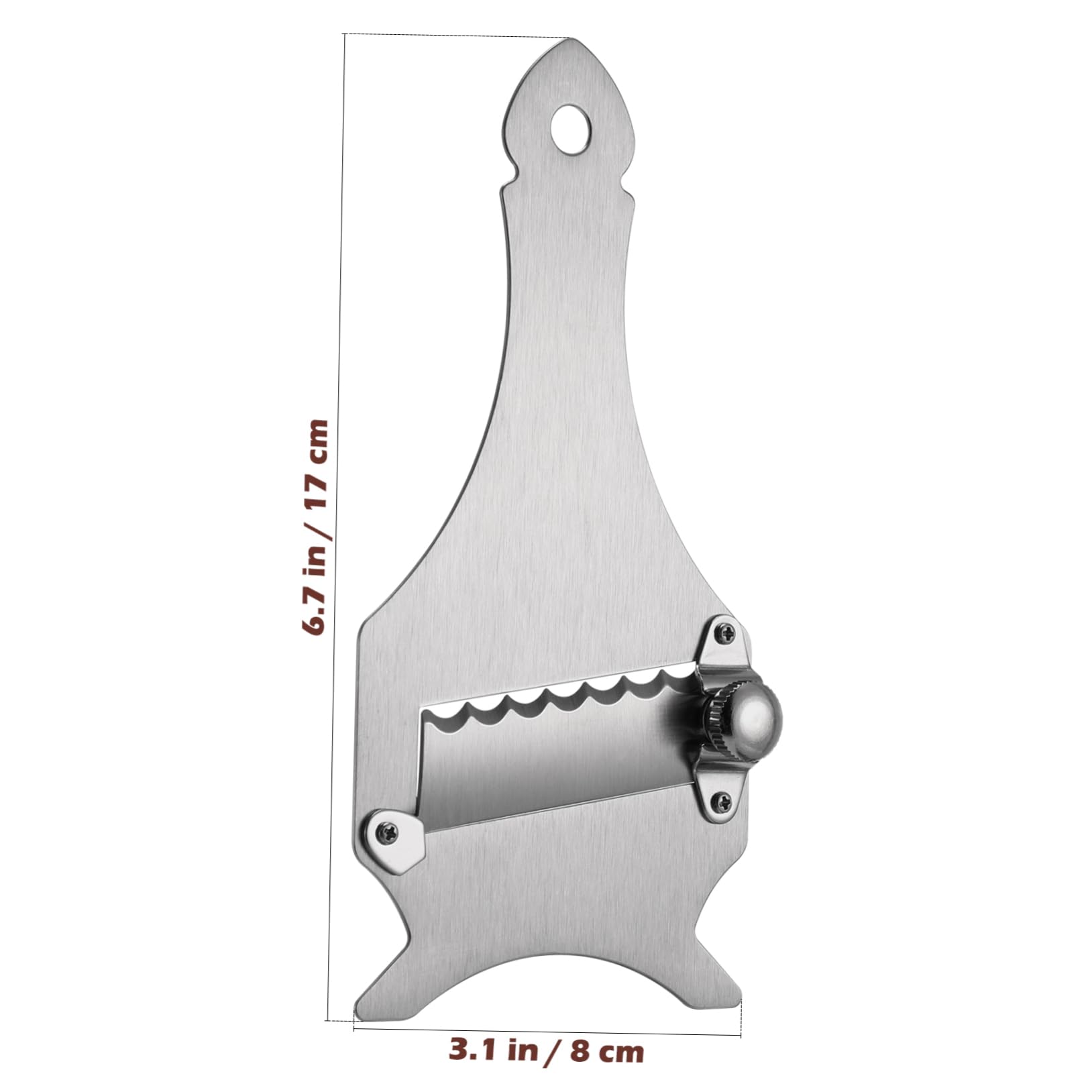 Amosfun Pelapatate in Acciaio Inossidabile Resistente Antiruggine, Pelapatate Manuale Compatto Foro Salvaspazio, Utensile da Cucina per Casalinghe e Chef Professionisti