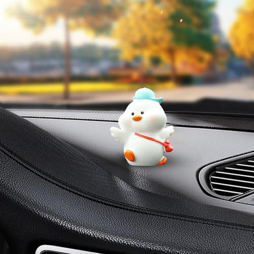 Boneca de painel para carro - Decoração de boneca de pato de console central de carro | Ornamento de