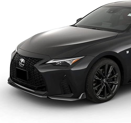 Miniatura 5 de Q1-TECH, borde de parachoques delantero compatible con Lexus IS350  IS500 F-Sport 2021 - 2022, alerón de parachoques delantero, kit de divisor de