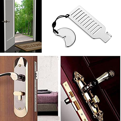 Serrure de porte portable chaîne loquet de verrouillage maison sécurité - 8