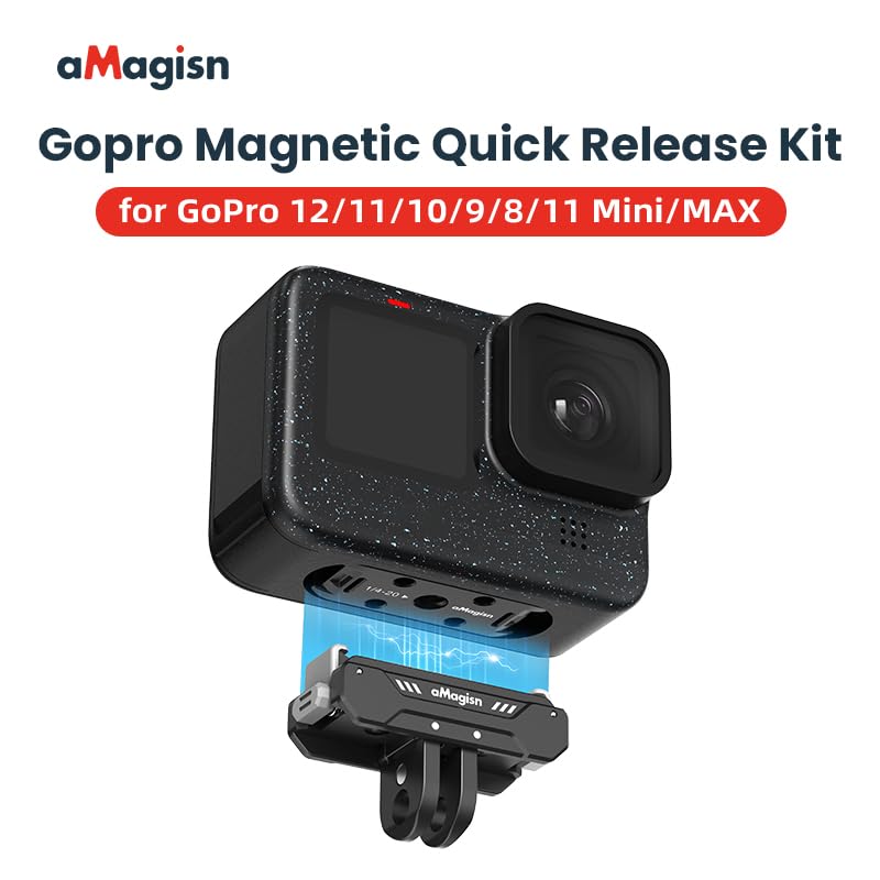 Amazon | Gopro Hero 12 11 10 9 8 11Mini MAX 対応 磁気式マウント