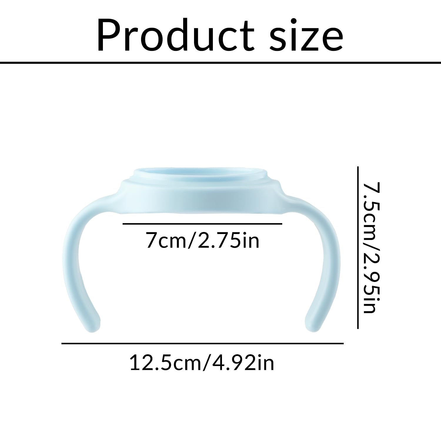 Tabanzhe Baby Bottle Handles 4PCS Bottle Holder for Feeding Compatible with Most Bottles Encourages Independent Drinking Bottle Accessories for Teaching - Image 2