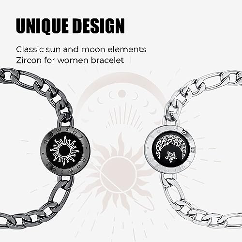 TOTWOO-Long-Distance-Touch-Bracelets-for-Couples-Vibration-Light-up-for-Love-Couples-Bracelets-Long-Distance-Relationship-Gifts-for-Girlfriend-Bluetooth-Pairing-Jewelry - DumpADate.com