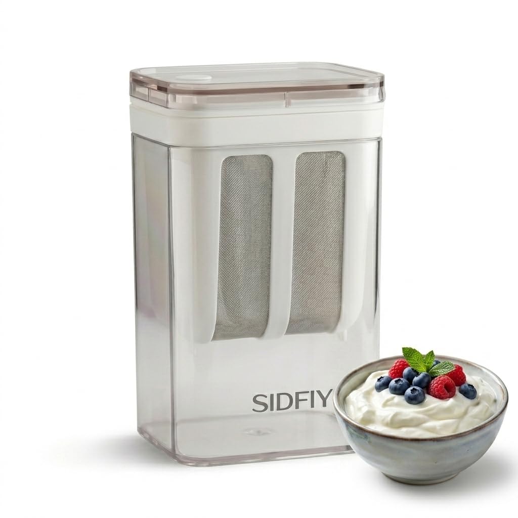 Sidfiy™ Hung Curd Maker 1200 ml | Durable, BPA-Free | Curd Strainer | Yogurt Filter Strainer | Greek Yogurt Maker | Dahi Maker | Easy Homemade Yougurt and Cheese Maker.
