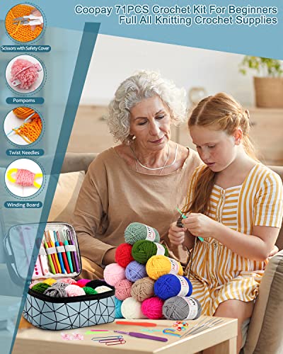 Coopay Crochet Kits for Beginners Kids Beginners Crochet Kit - Image 3