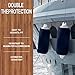 DAXEUI Boat Fender Covers | 2 Packs | Size 8″ x 22″ | Navy Blue | Fender Covers for Twin Eye & Center Rope Tube Style Fender，Polyester (Boat Fender Not Included)