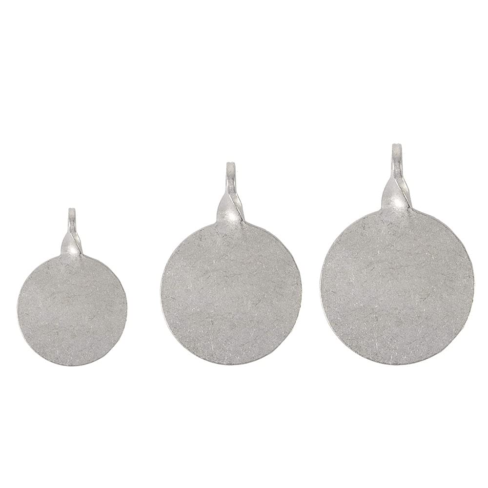 3Pcs Silver Self Resetting Targets Spinning Shooting Metal Target Plates Set