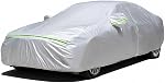 Favoto Car Cover Waterproof Sedan Cover 6 Layer Heavy Duty Universal Fit 450-495 cm Outdoor UV Protection All Weather Dustproof Snowproof Windproof Scratch Resistant with Side Zipper Vehicle Cover