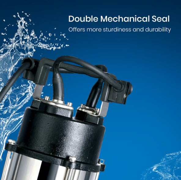 Image of Crompton STPG052(1PH)-8| 0.5hp Sewage Sumbersible Dewatering Pump | Anti Rust CED Coating |Dry Run Protection | Less Power Consumption | 12 Months Manufacturer's Warranty