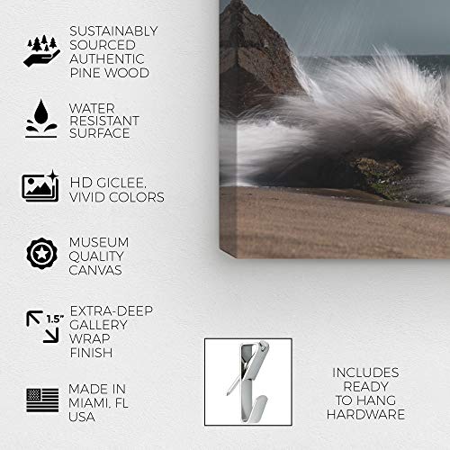 The Oliver Gal Artist Co. Nautical and Coastal Wall Art Canvas Prints 'Curro Cardenal - Breaking Wave Live' Coastal by The Oliver Gal Artist Co. - Image 7