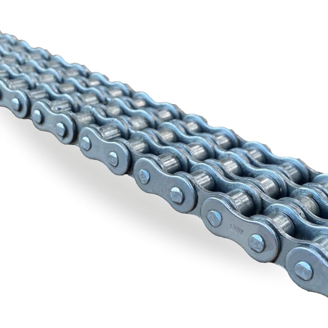 CMW - Catene di trasmissione standard - Tripla dentatura - Acciaio - Passo 19,05 mm - ISO - 12B-3 - Rotolo da 5 metri