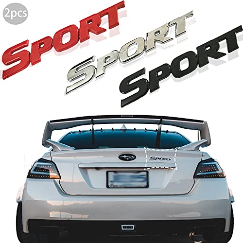 Lzaoa 2Pcs Sport Decal Emblem 3D Metal Car Sticker , Personalise 3D Premium Decals Emblem For Trunk Side Fender Rear Tailgate Compatible ( Set Of 2 ) (Legre Sport, Black) #TOP5