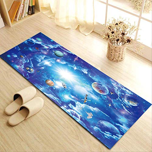 zfq Tapis De Tapis 3D Imprimé, Tapis De Table Basse De Salon Chambre À Coucher, Tapis De Porte De Salle De Bain Cuisine 40 * 120cm Star Trek 1