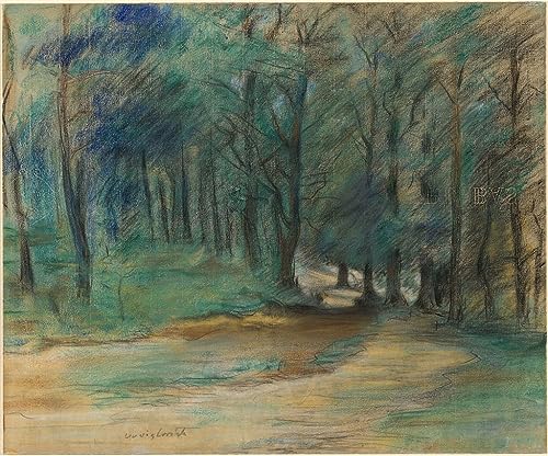 Peinture sur toile nordique Woodland Path Corinth pour illuminer un mur