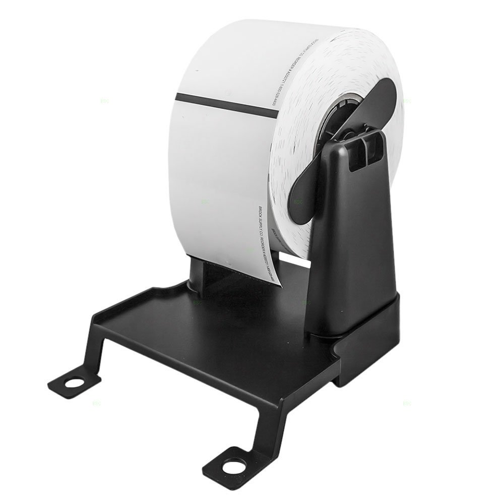Externer Etikettenhalter für Rollen, 2,5 cm - 10,2 cm breit, 0,6 cm (1/1 Zoll) - 7,6 cm Kernhalterung, Montage für alle Schreibtisch-Etikettendrucker mit 3,8 cm Kern