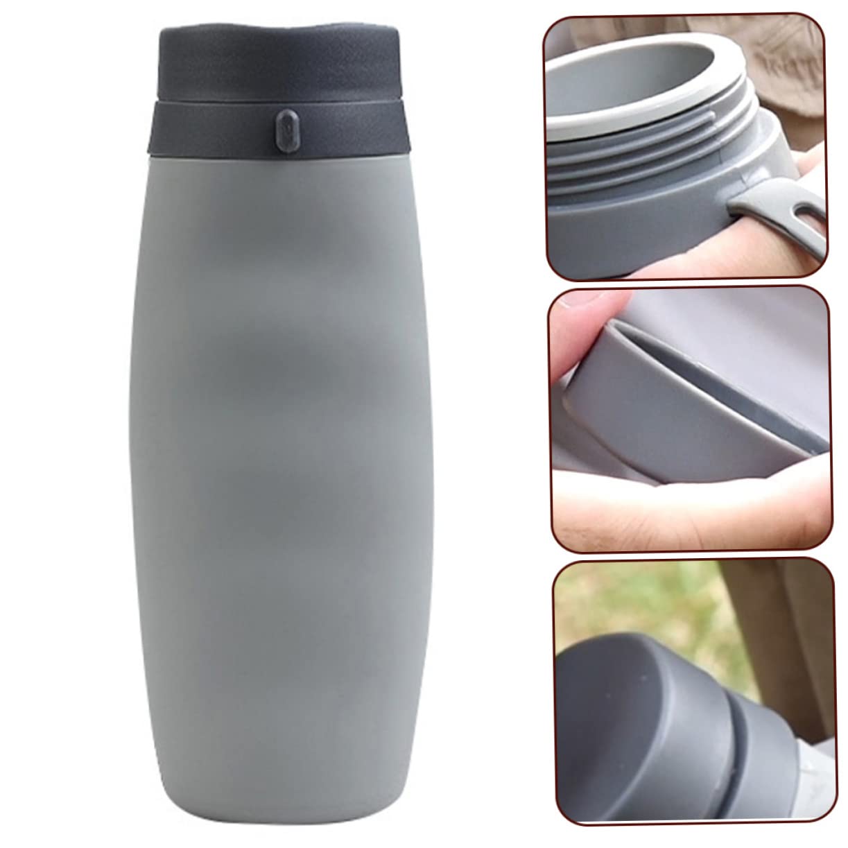 BESTonZON Botella de Plegable Portátil y Colapsable y Actividades Espacio Almacenamiento