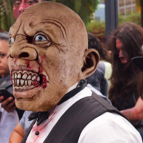 Molezu Halloween Scary Mask, Halloween Horrific Demon The Evil Dead Cosplay Props Alien Bloody Monster (Z-Baoya) #TOP3