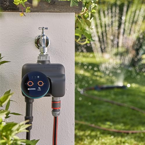 Gardena smart Dual Water Control Bewässerungssteuerung; smart: Datengesteuerte Bewässerung*, Smart Home Integration*, Für Zwei unabhängige Gartenbereiche, Hochwertige Ventiltechnik (19034-20)