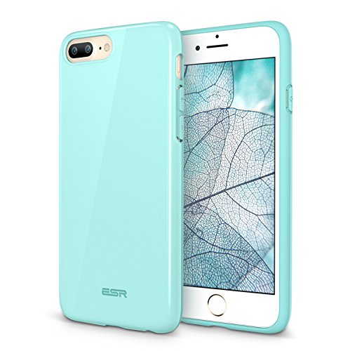 ESR iPhone 8 Plus Case, iPhone 7 Plus Case, Flexible Soft Silicone Gel TPU Rubber Case [Slim Fit] [Anti-Scratch] for Apple iPhone 8 Plus(2017) / iPhone 7 Plus (2016)(Mint Green)