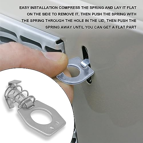 Image of 4 Pieces Water Heater Cam Lock, for Rv Lock Camper Water Heater Fastener Water Heater Door Latch Fastener Rv Spring, Rv Camper Water Heater Fastener