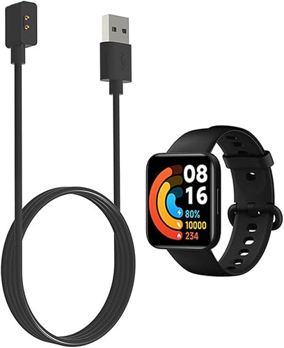 Cargador de reloj inteligente magnético compatible con Xiao-mi Red-mi Watch, cable de carga USB magnético para reloj cargador de repuesto 2 5V 3.3
