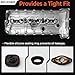 Upgraded Aluminum Engine Valve Cover Kit Compatible with 2006-2013 BMW 125i 128i 130i 323i 328i 328xi 525i 528i 528xi 530i X3 X5 Z4, E60 E70 E82 E83 E84 E89 E90 E92 L6 3.0L/ 2.5L Replace 11127552281