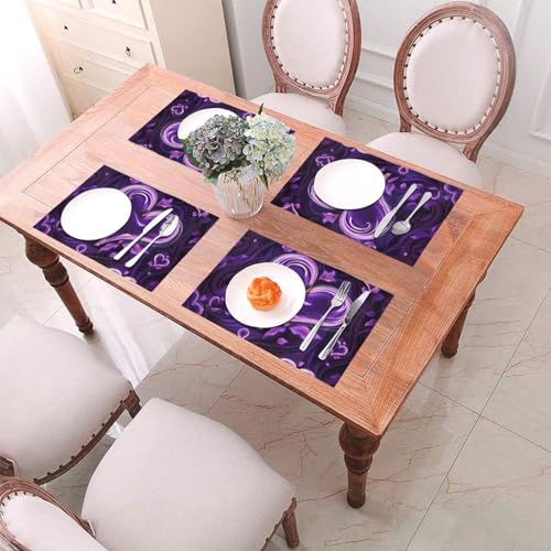 Sets de table en vinyle PVC anti-glisse et thermorésistant - 5