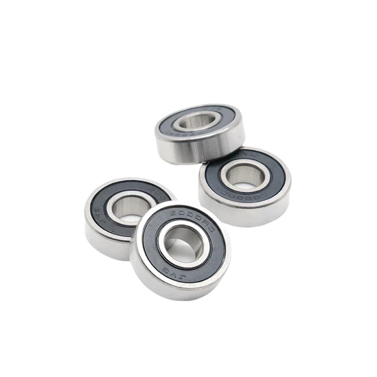 Lot de 4 roulements à billes 6000-2RS 10 x 26 x 8 mm for pivot de cadre de vélo(4P609RS)