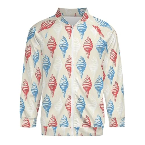 Jacket For Men Spider Print Long Sleeve Bomber Jackets Stand Collar Zip Up Varsity Jacket Outerwear Tops3