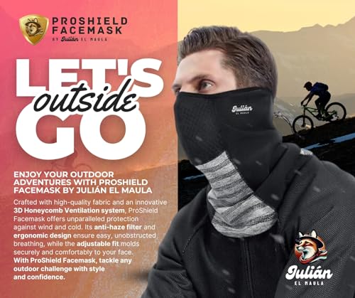 ProShield FaceMask for Men & Women, Ultimate Winter Neck Gaiter, Half Ski Mask & Balaclava for Cold Weather, Wind, Breathable & Adjustable Fit, Ideal for Skiing, Motorcycling, Snowboarding, and More2