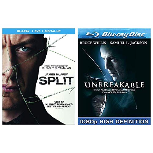 Split & Unbreakable: M. Night Shyamalan Double Feature Blu-ray Bundle